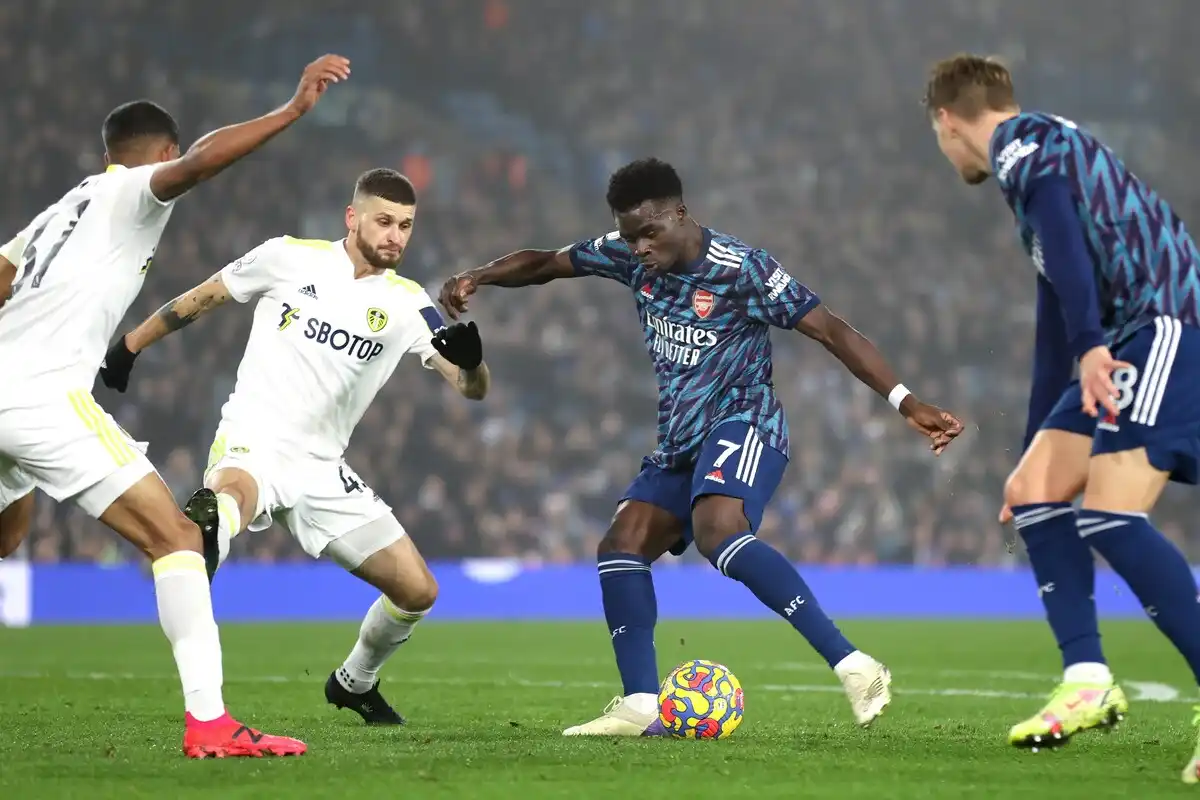 Arsenal vs Leeds United. Match officials confirmed